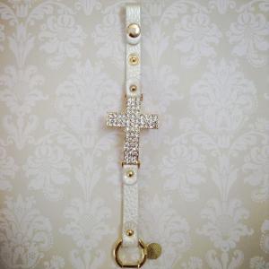 Sideways Cross Bracelet In Gold &..