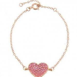 Rose Gold & Pink Delicate Heart..